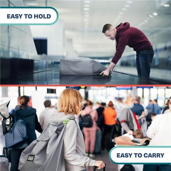 Gate check stroller bag for airplane travel large waterproof stroller cover trav - Picture 7 of 8